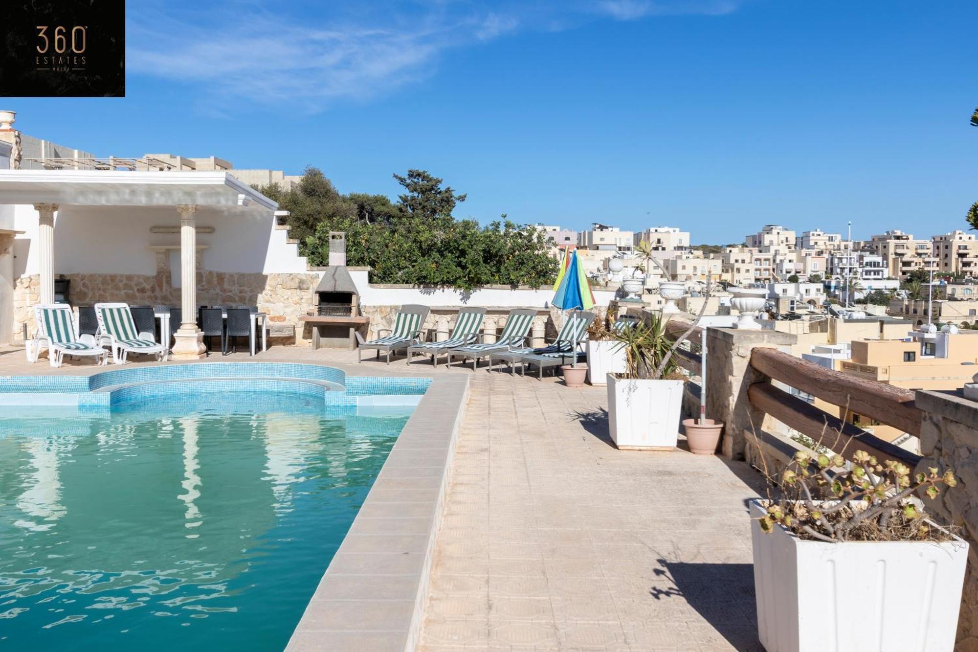 Massive Villa Pool Area With Views, Wifi With Bbq By 360 Estates Mellieħa Екстериор снимка